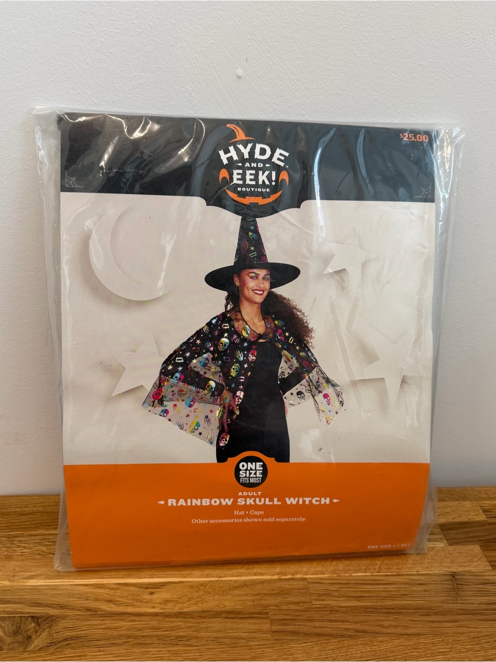 Hyde & Eek Adult One Size Rainbow Skull Witch Halloween Costume